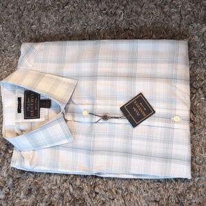 Jos. A. Bank Blue Checkered Dress Shirt